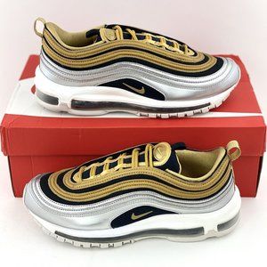 Nike Air Max 97 Metallic Gold Silver Women's Size 9 Sneakers Shoes